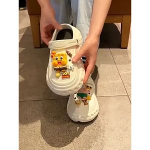 QZshop ฮอตมาก รองเท้าแตะหัวโตแฟชั่นคุณผู้หญิง ใส่แล้วแต่งตัวง่ายด้วยทรงรองเท้าสูงสุดเท่ พื้นนิ่มใส่สบายใส่ทำงานยังได้ สีเลือก