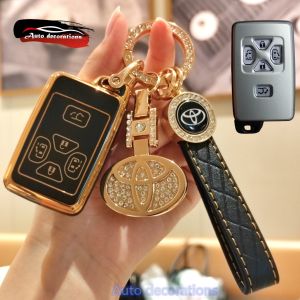 Toyota car smart key case Alphard Vellfire car key case Toyota Vellfire Estima key covers Toyota keychain for Toyota car keychain