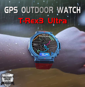 Popular Men Outdoor T-Rex3 Military Built-in GPS SmartWatch Compass Altimeter 10ATM Waterproof 170 Sport HD Bluetooth Call Watch