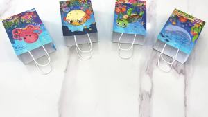 Potdemiel | 120 Pcs Ocean Birthday Party Favors-Ocean Animal Birthday Gift Bags Temporary Tattoo Diy Stickers etc Under the Sea Party Favors