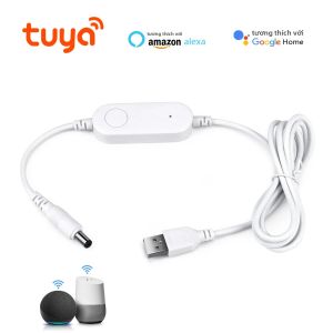 Tuya WiFi Bộ Điều Khiển Đèn LED Thông Minh USB 5V DC Cho Dải Đèn LED Âm Trần Ánh Sáng Tương Thích Với Alexa/Google Home SmartLife Điều Khiển