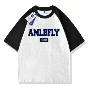 NASA Collab Fashionable Insert Sleeves Cotton T Shirts