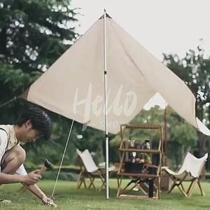2PCS 3M Adjustable Tent Support Thicken Sunshade Rod Camping Poles Aluminum alloy wind and rain Multiple Szes Available