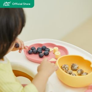 [Malang Honey] JAMMUK Silicone Suction Baby/Toddler Bowl with Lid (Anti-Slip & Prevent Food Spill ) 5 colors