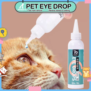 Rennas 120ml Eye Drops For Pets Cat and Dogs and Eye Infection Eye Care For Dogs Cat Eye Eyeglasses