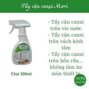 tẩy cặn canxi mori đánh bay các cặn canxi và các cặn bẩn trên vòi sen bồn rửa chai 300ml