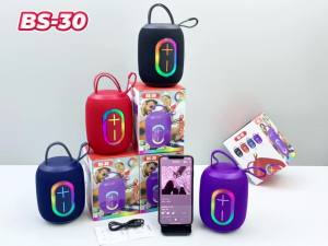 ลำโพงบลูทูธ5W รุ่น BS-30 ลำโพงไร้สายแบบพกพา เสียง ดัง กันน้ำIPX 4 RGBไฟ เบสแน่น Bluetooth speakers
