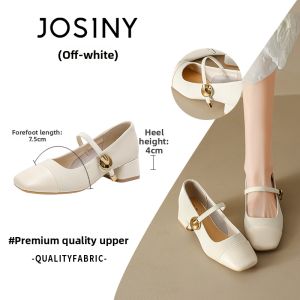 Josiny | Chunky Heel Mary Jane Shoes for Mothers