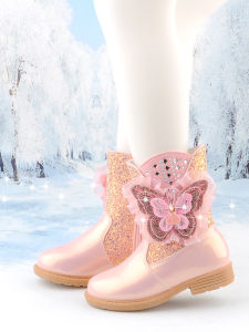 MENGBEIHUAN | Princess Style Girls Boots Pink Single Boot