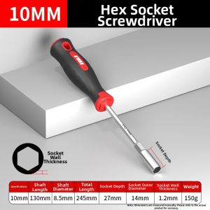 MEINWAY | Extended Hexagon Screwdriver Set 5.5/7mm