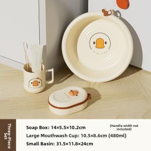 MONLEYTA | Student Dormitory Wash Basin Set 3 Pieces