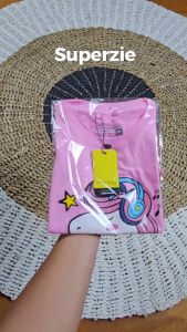 Superzie Kaos anak perempuan unicorn Usia 4-12 tahun [MLXL2XL3XL] Pusat Reseller kaos anak cewek UNICORN MUSIK PINK Bandung ABADIGROSIR