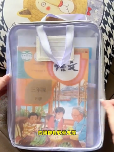 Fail A4 L Shape File Folder Document Bag School Office Stationery Storage Transparent Durable