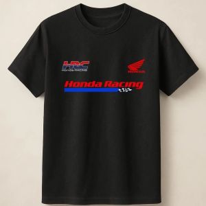 Honda | Honda Mens and Womens T-shirt Honda Racing HRC Summer Motorcycle Tee Racing Short-sleeved Spring Cycling Off-road Top