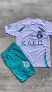 TER MURAH!!!!!Setelan Jersey Bola Al Nassr Anak-anak Terbaru Ronaldo Printing Usia 6 BLN - 14 THN