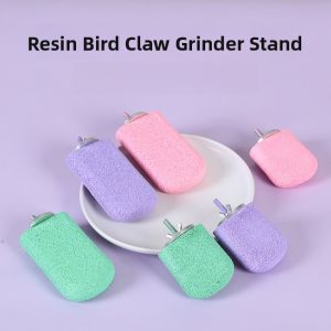 Parrot Tooth Nail Grinding Stick Ice Cream Stand Platform Toy for Cockatiel Parrot Blue And Gold Macaw African Grey Bird Cage