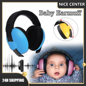 Baby Noise Earmuffs Adjustable Baby Earmuffs Hearing Protection Headphone Baby Sleep Anti-Noise Ear Defenders Airplane Travel Baby Earmuffs for  baby ear muffler and Children