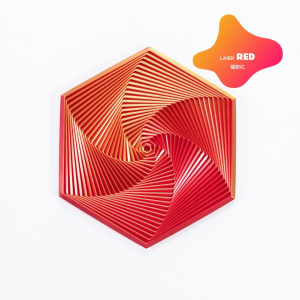 3D Printed Fractal Hexagon Toy Mesmerizing Spiral Design Pressure Relief Three-dimensional Pyramid פירמידה מסתובבת