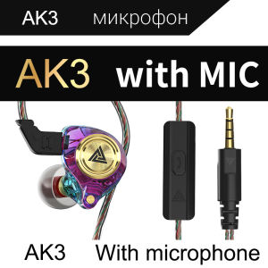 QKZ | QKZ AK3 FiLe Wired Headphones In-ear Stereo Wired Headphones Headphones Mobile Phone Wired Headphones Earplugs