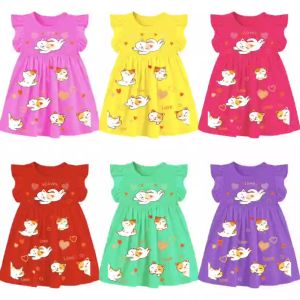 Dress Raffle anak perempuan 2-6 tahun