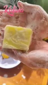 สบู่น้ำมันมะพร้าว คาลีน่ากลูต้าสับปะรด