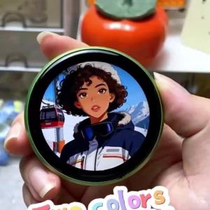 MRSVI Electronic Badge 1.85-inch Circular High-definition Dynamic Display Bluetooth Dual-mode Transmission Gift For Otaku Fan