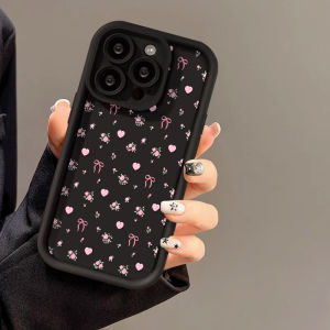 Cute Pink Bow Heart Phone Case For iPhone 18 Pro Max Case iPhone 11 13 14 15 12 17 16 Pro Max XR XS 7 8 Plus SE Protective Cover