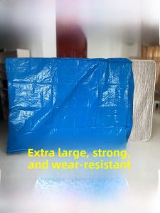 Waterproof Dustproof Mattress Moving Storage Bag Woven Bag Zipper Protection Cover Bedding Storage Solution Household Organizer
