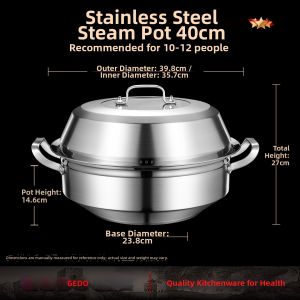 GEDO | Thickened Stainless Steel Steam Hotpot