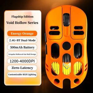 NexusClick Tri-Mode Wireless Gaming Mouse500mAh Long Battery Life Lightweight Ergonomic RGB Adjustable DPI Esports Mice for Mac