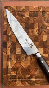 Dao thái thương hiệu Akatsuki Nhật Bản thép Damacus cao cấp dài 34cm