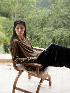 BEIYAN | Long Sleeve Velvet Womens Loungewear Set