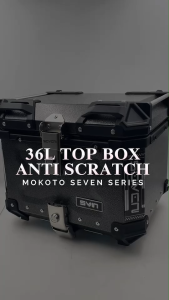 SEVEN SERIES 36L ALLOY TOP BOX ANTI SCRATCH SVN-11609 DOUBLE LOCK REAR TAIL BOX UNIVERSAL FOR MOTORCYCLE