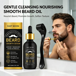 Beard Growth Oil Thickening Serum Promotes Whisker Growth Strengthen Roots Softens Beard Moisturizing Hydrating Men Grooming