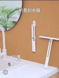 Window Cleaning Tool Squeegee Window Cleaner with Bendable Head for Indoor Outdoor High Windows Cleaning