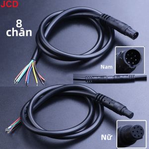 JCD | 8Pin Camera Lùi Xe Cáp Cho Xe BMW Nam Nữ Đầu Đơn Kết Nối Lái Xe Ô Tô Đầu Ghi Khí Quyển Đèn Cáp 5V 12V 20V 30V