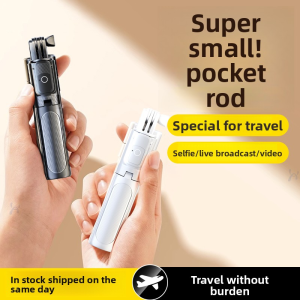 HOOYS | Gậy Selfie Mini Kiêm Chân Máy Ảnh Giá Đỡ Điện Thoại Di Động Xoay 360 Độ Chất Liệu Nhôm Kết Nối Bluetooth Dùng Được Cho Mọi Loại Điện Thoại Thông Minh