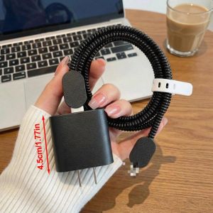 Cute TPU Material Fast Charger Cable Protector Organizer For iPhone Fast Charging Adapter
