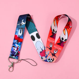 Game Hollow Knight Cartoon Characters Lanyard - Card Holder Student Hanging Neck Phone Strap Keychain Gift for Friends