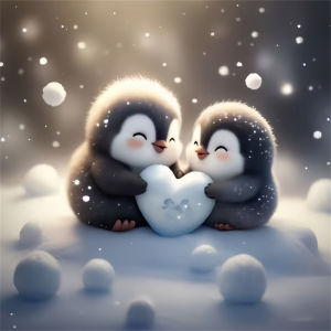 HUACAN New Diamond Painting 2027 Penguin Animal Winter Crafts Mosaic Full Kits Square Round Handicrafts Wall Decor