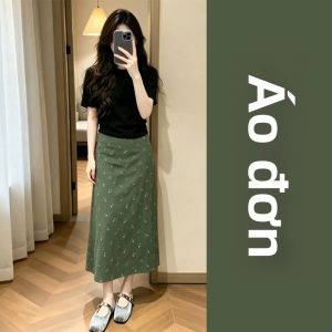 NIUVIES | Đầm Mùa Hè Hoa Văn Xanh Pháp