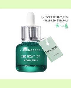 TINH CHẤT BRINGGREEN CHĂM SÓC DA MỤN BRING GREEN ZINC TECA 12% BLEMISH SERUM 25ML