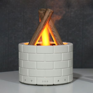 H10 250ml Remote Control USB Air Humidifier Aroma Diffuser Ultrasonic Flame Light Home Essential Oil Fragrance Perfume Timing Spray Mist