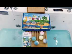 Bath Bombs for Kids with Toy Inside 24 Pcs Natural and Organic Bubble Bath Bombs with Glow-in-The-Dark Surprise Inside
