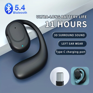 STTKGZD | Wireless Headphones Bluetooth Headset With Microphone Bone Conduction Handsfree Noise Canceling Earphones For Driving Audifonos