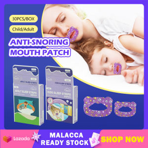 30Pcs Mouth Breathing Patch Anti-Snoring Stickers for Children Adult Night Sleep Mouth Orthosis Tape Mouth Ease Sleep Tape 防打鼾贴