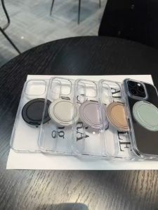 PsDs  CLR3 Crystal Clear 360 Rotation Strong Magnetic Drop-Proof Phone Cover Case iPhone 16 Pro Max 15 14 Plus