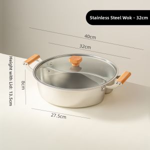 onlycook | Dual Chamber Electric Cooker Compatible Stainless Steel Hot Pot