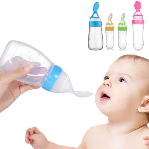 Safe Baby Feeding Bottle Spoon Milk Bottle Baby Training Feeder Food Supplement Food feed Spoon baby gadgets BPA Free