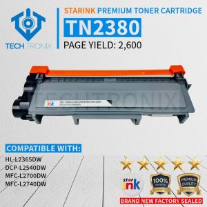 TN2380 2380 Compatible Toner Cartridge For Use In DCP L2540 L2365 L2700 L2740 (Brand New)